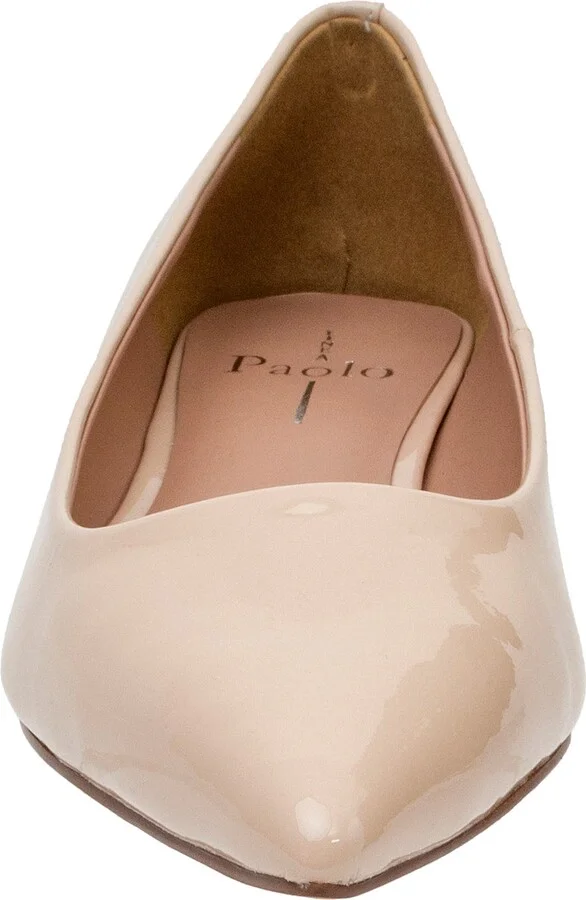 Banks Patent Kitten Heel Pointed Toe Pump - Image 3