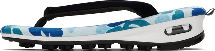 BAPE Blue goyemon Edition ABC Camo Unda Sandals - Image 3