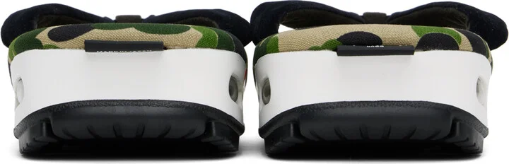BAPE Green goyemon Edition ABC Camo Unda Sandals - Image 2