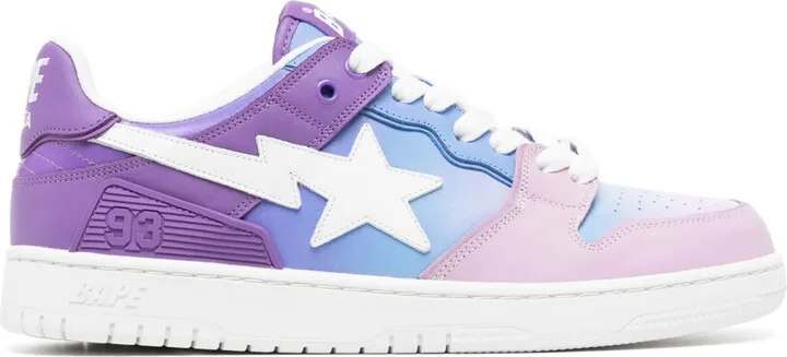 Bape SK8 logo-patch sneakers