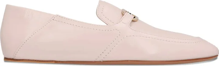 Bar-Detail Leather Loafers