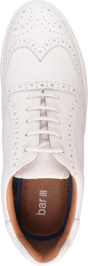 Bar Iii Men's Baronn Leather Lace-Up Wingtip Sneakers, Exclusively at Macy's - Image 4