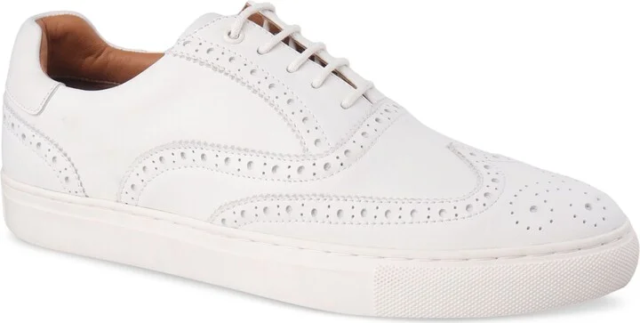 Bar Iii Men's Baronn Leather Lace-Up Wingtip Sneakers, Exclusively at Macy's