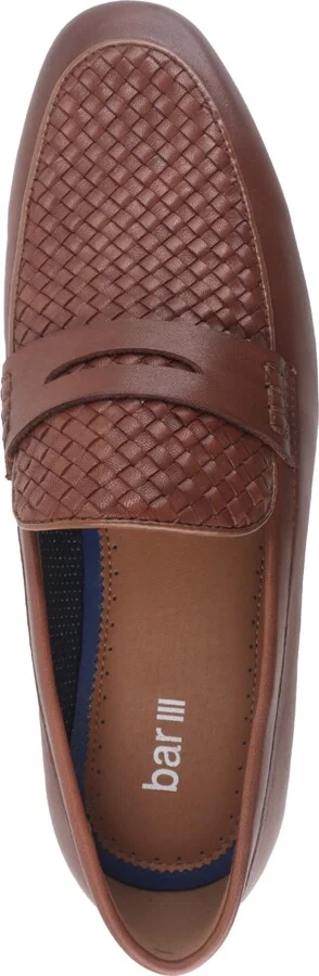 Bar Iii Men's Beau Basketweave Apron Toe Penny Loafers, Created for Macy's - Image 4