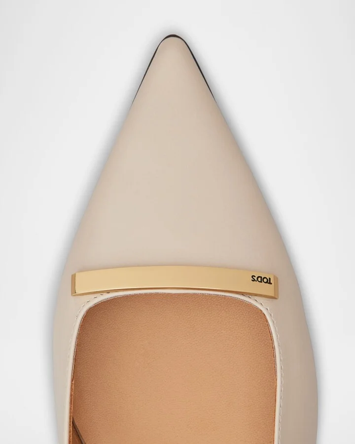 Bar Leather Slingback Ballerina Flats - Image 2