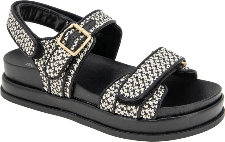 Black/ White Raffia