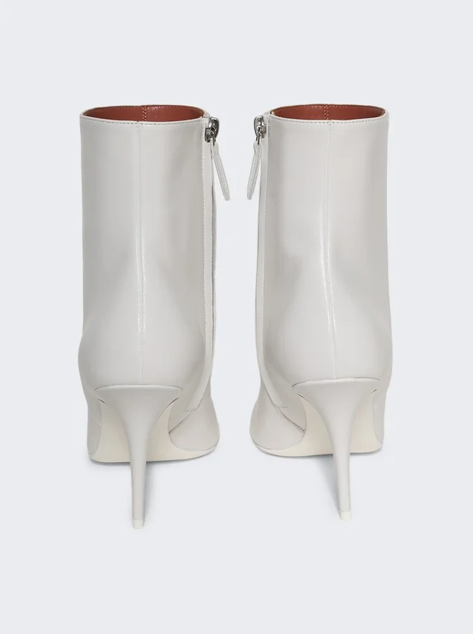 Barbara Bootie White Nappa Leather