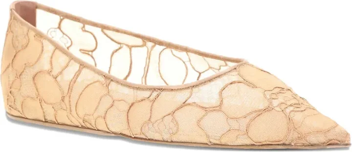 Barbara lace pointed-toe ballet flats - Image 2