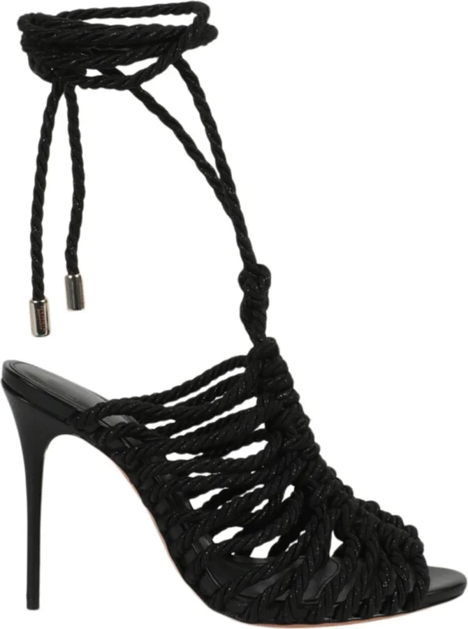 Barbara Lurex Heel Sandals