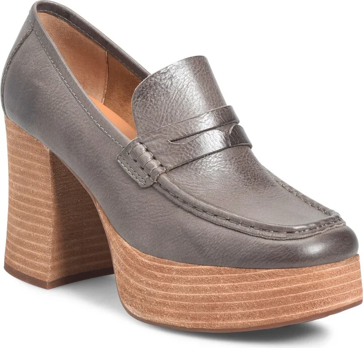 Barbara Platform Penny Loafer Pump