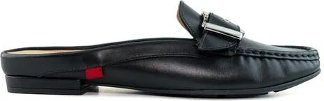 Barbara St Leather Buckle Mule - Image 2