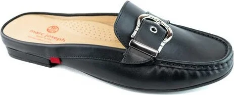 Barbara St Leather Buckle Mule