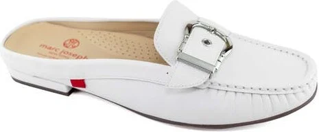 Barbara St Leather Buckle Mule