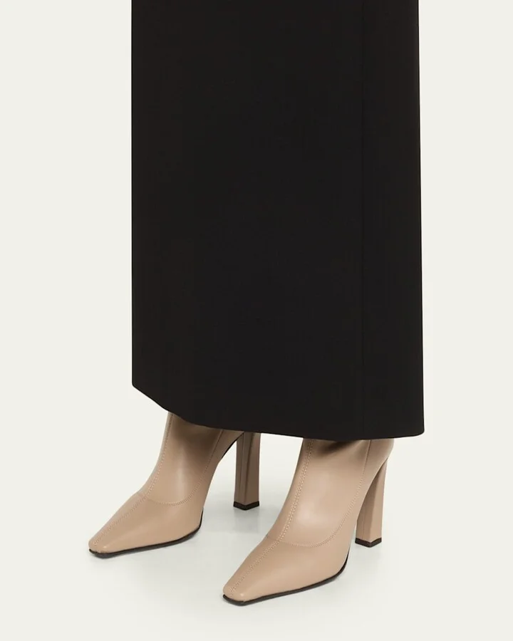 Barbaro Stretch Leather Ankle Booties - Image 10