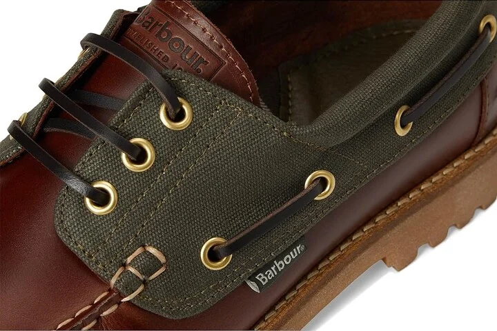 Barbour Barbour Deck Boat Shoes Men's Shoes Mahogany : 10 M, Leather - Image 7