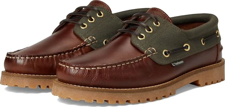 Barbour Barbour Deck Boat Shoes Men's Shoes Mahogany : 10 M, Leather