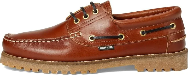 Barbour Barbour Deck Boat Shoes Men's Shoes Tan : 8 M, Leather - Image 6