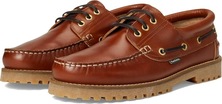 Barbour Barbour Deck Boat Shoes Men's Shoes Tan : 8 M, Leather