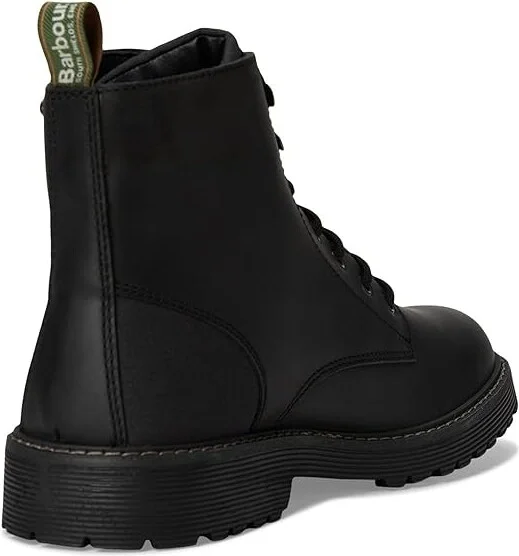 Barbour Barbour Harvey Derby Boots Men's Shoes Black : 8 M, Leather/Rubber - Image 4