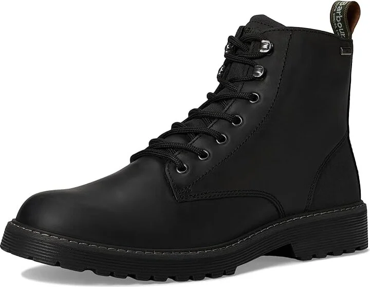 Barbour Barbour Harvey Derby Boots Men's Shoes Black : 8 M, Leather/Rubber - Image 5