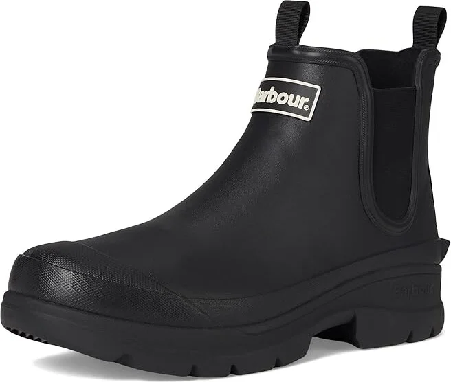 Barbour Barbour Nimbus Chelsea Welly Men's Boots Black : 10 M, Leather/Rubber - Image 5