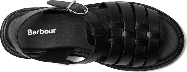 Barbour Barbour Otterburn Fisherman Sandals Women's Sandals Black : 5 M, Leather - Image 2