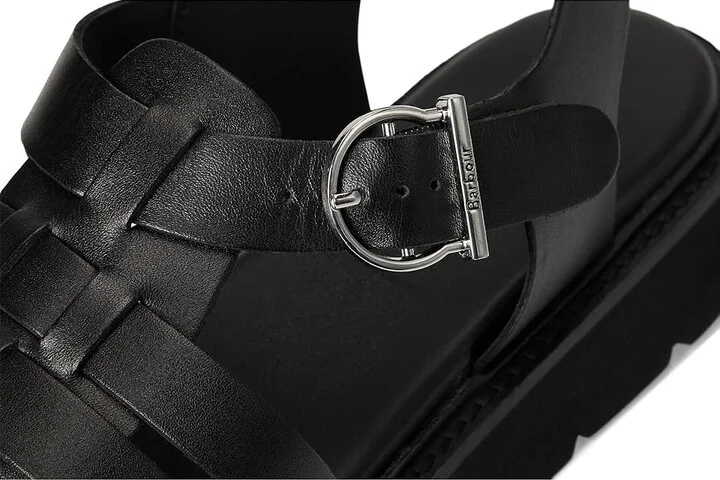 Barbour Barbour Otterburn Fisherman Sandals Women's Sandals Black : 5 M, Leather - Image 7