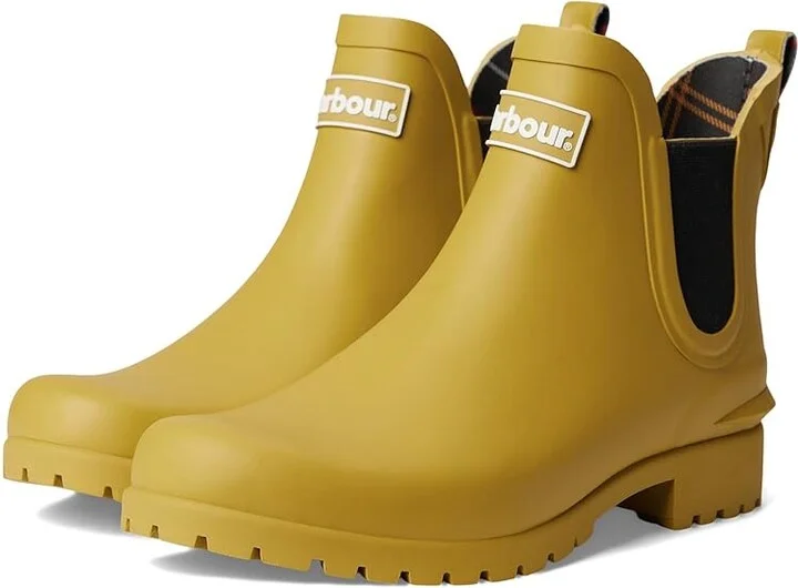 Barbour Barbour Wilton Chelsea Welly Women's Boots Limeade : 7 M, Rubber