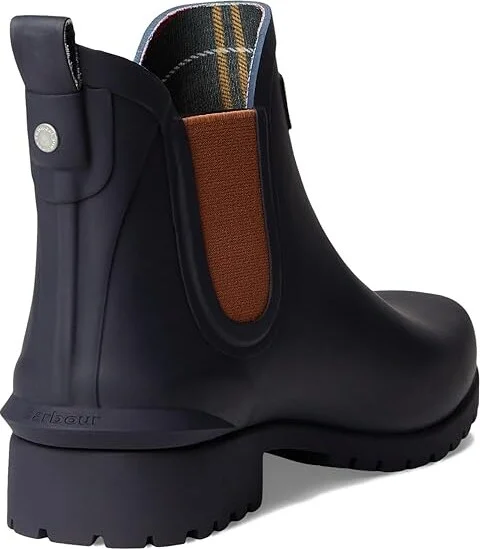 Barbour Barbour Wilton Chelsea Welly Women's Boots Navy/Bran : 6 M, Rubber - Image 4