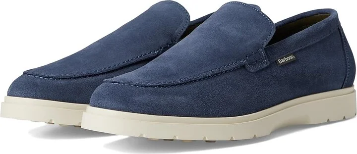 Barbour Carty Loafer Men's Shoes Shark Blue Suede : 11 M