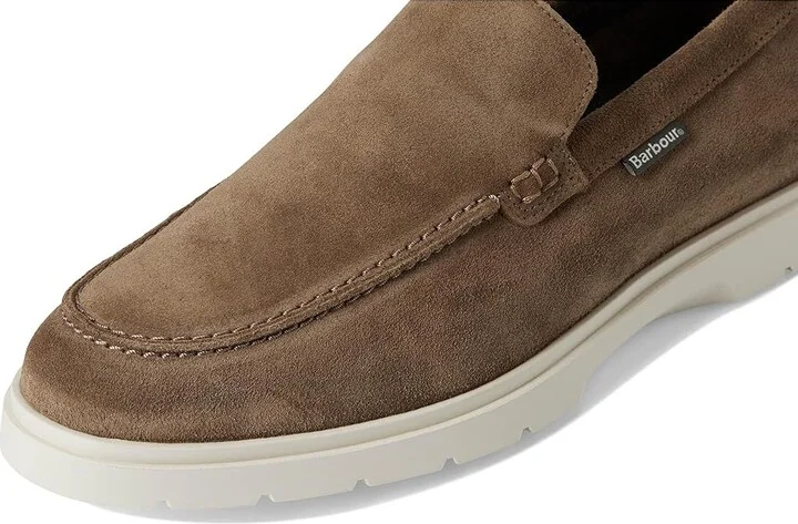 Barbour Carty Loafer Men's Shoes Taupe Suede : 12 M - Image 7