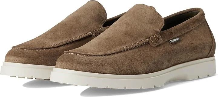 Barbour Carty Loafer Men's Shoes Taupe Suede : 12 M