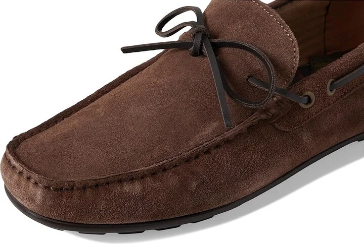 Barbour Courage Driving Shoes Men's Shoes Choco Suede : 12 M, Leather - Image 7