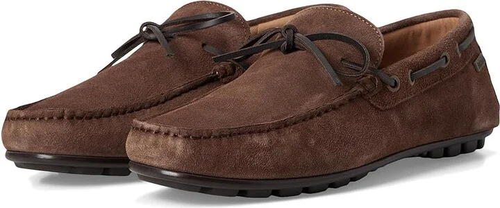 Barbour Courage Driving Shoes Men's Shoes Choco Suede : 12 M, Leather
