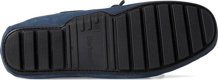 Barbour Courage Driving Shoes Men's Shoes Shark Blue Suede : 11 M, Leather - Image 3