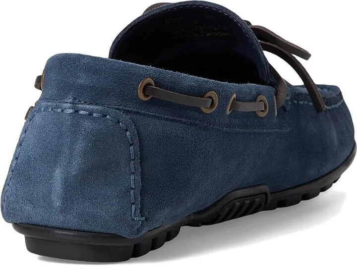 Barbour Courage Driving Shoes Men's Shoes Shark Blue Suede : 11 M, Leather - Image 4