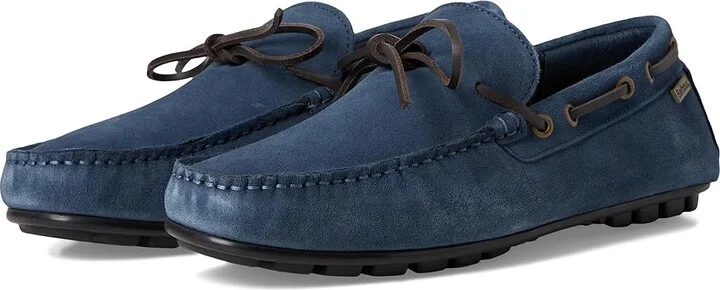 Barbour Courage Driving Shoes Men's Shoes Shark Blue Suede : 11 M, Leather