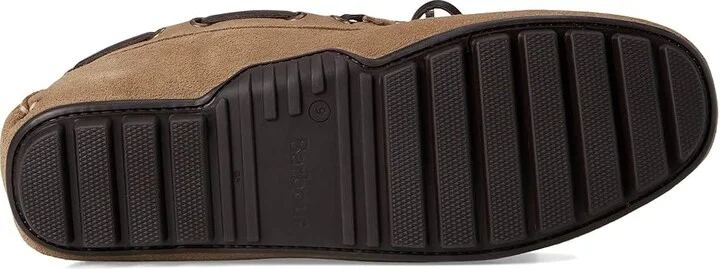 Barbour Courage Driving Shoes Men's Shoes Taupe Suede : 12 M, Leather - Image 3