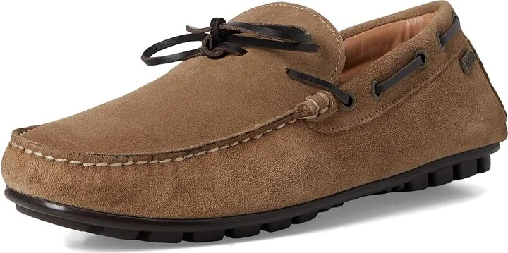 Barbour Courage Driving Shoes Men's Shoes Taupe Suede : 12 M, Leather - Image 5