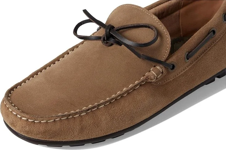 Barbour Courage Driving Shoes Men's Shoes Taupe Suede : 12 M, Leather - Image 7