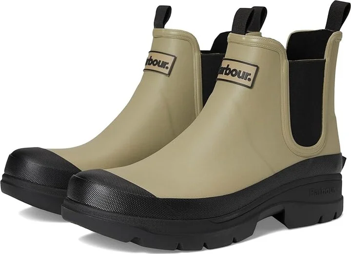 Barbour Nimbus Chelsea Welly Men's Rain Boots Washed Stone : 11 M, Rubber