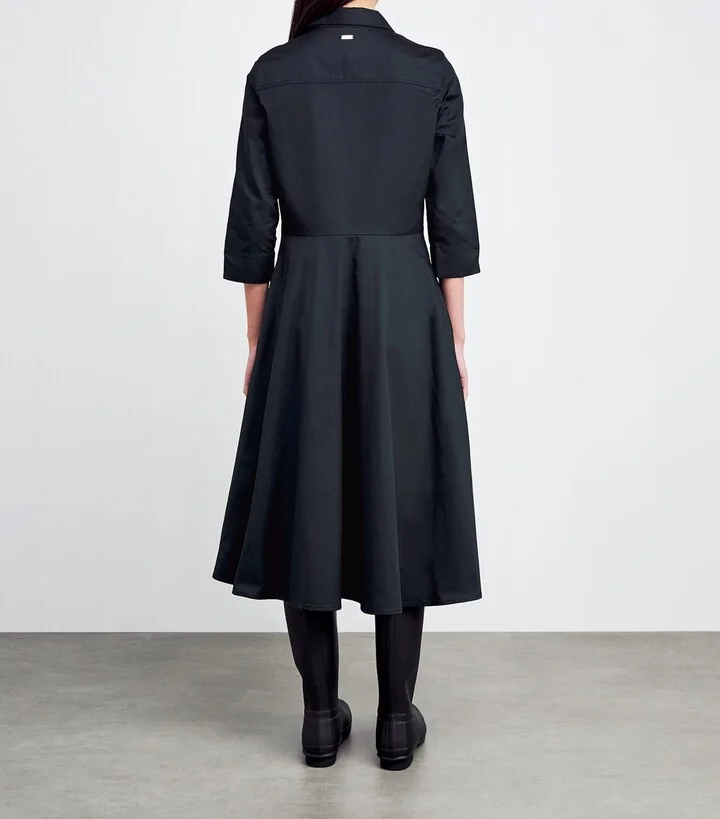 Barbour Waxed Saffron Midi Dress - Image 3