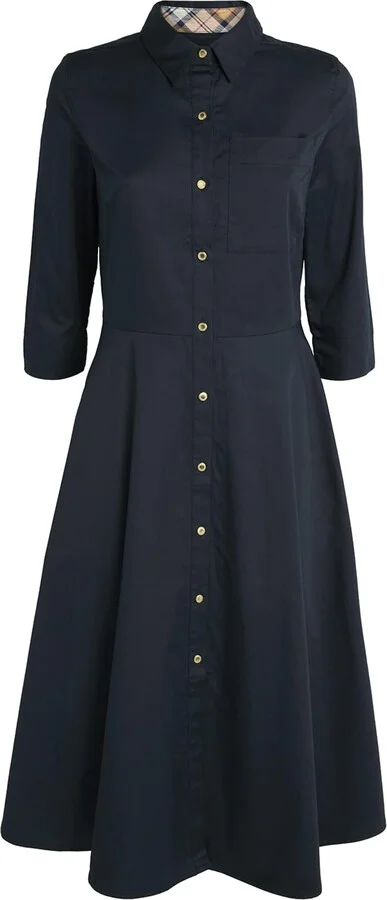 Barbour Waxed Saffron Midi Dress