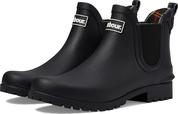 Barbour Wilton Chelsea Welly Women's Boots Black : 5 M, Rubber