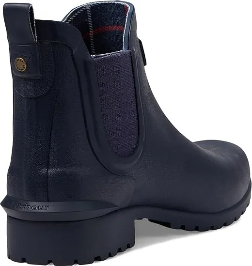 Barbour Wilton Chelsea Welly Women's Boots Navy : 5 M, Rubber - Image 4