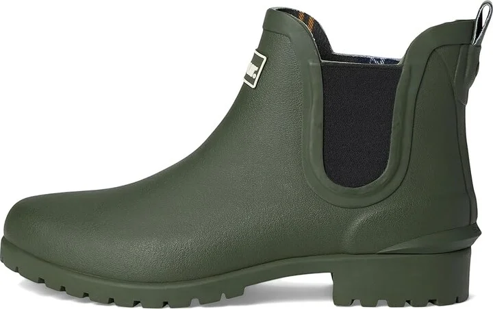 Barbour Wilton Chelsea Welly Women's Boots Olive : 5 M, Rubber - Image 6