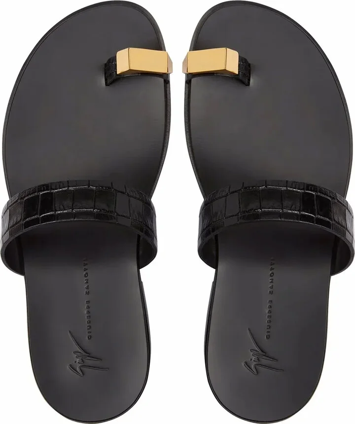 Bardack crocodile-effect sandals - Image 4