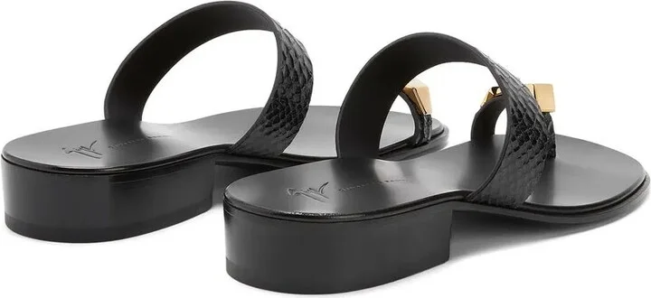 Bardack snakeskin-effect sandals - Image 3