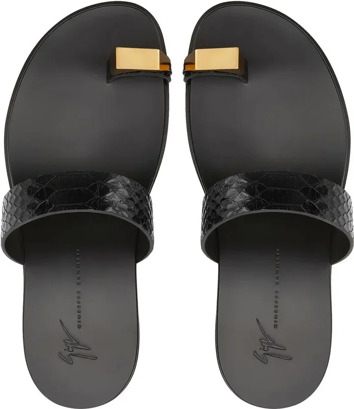 Bardack snakeskin-effect sandals - Image 4