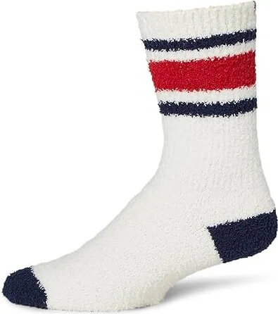 Barefoot Dreams Cozychic(r) Color Tube Socks Sock Marine : LG-XL (US Men's Shoe 9-14 - Women's Shoe 11-12), Microfiber/Polyester